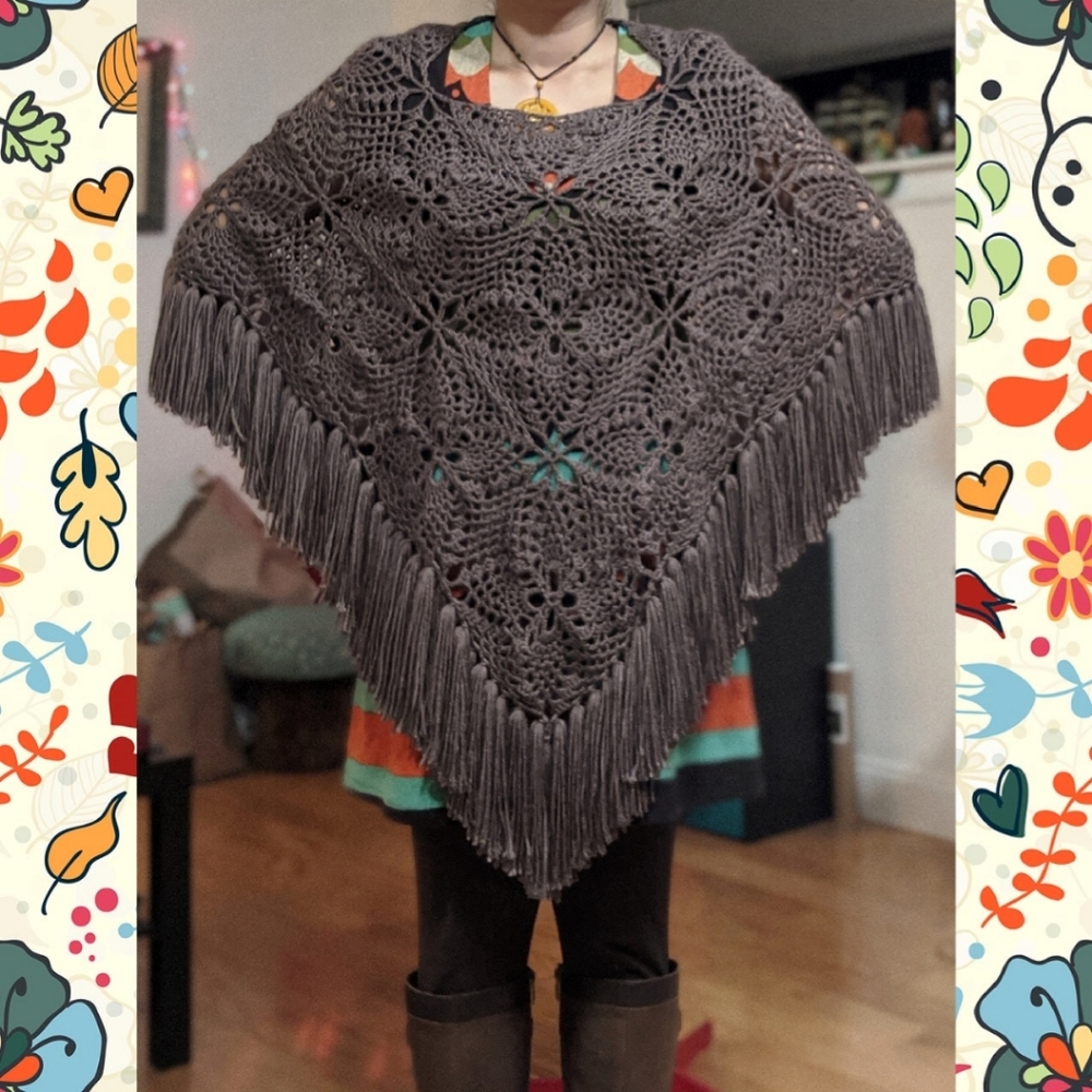 Handmade Crocheted Poncho
